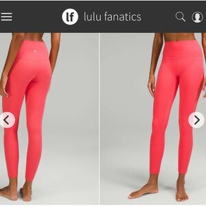 Lululemon Align High-Rise Pant 28" Sz 4 Pale Raspberry 4113